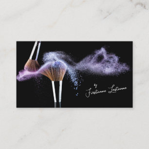 Professional makeup artists and styling experts business card