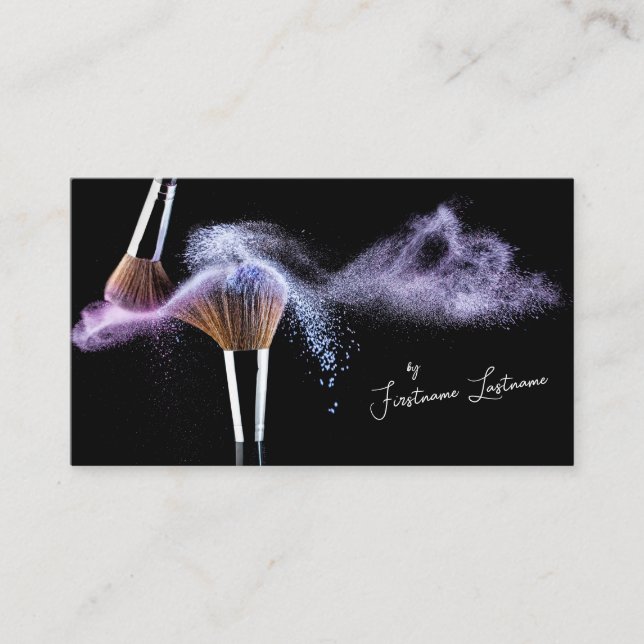 Professional makeup artists and styling experts business card (Front)