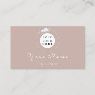 Professional Makeup Hair Wax Lashes Rose Blush Appointment Card