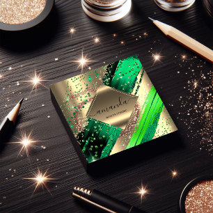 Professional Makeup Logo Tropic Body SPA Wellness Square Business Card