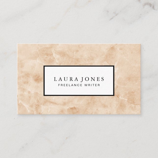 Professional Marble Business Card (Front)