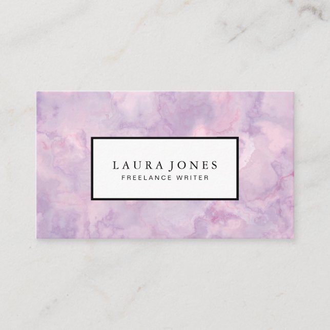 Professional Marble Business Card (Front)