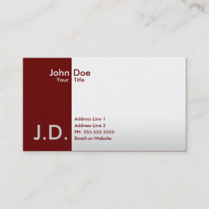 professional maroons business card
