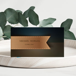 Professional Masculine Retro Business Card