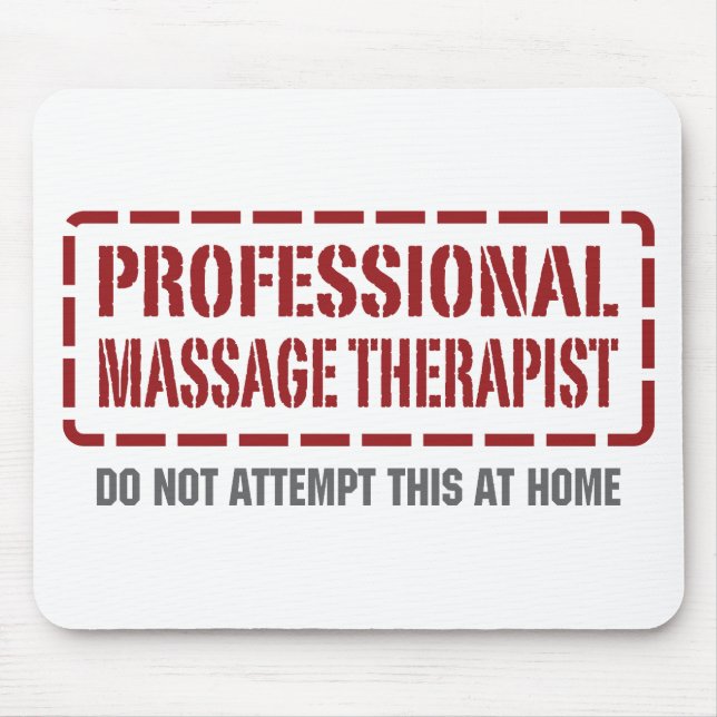 Professional Massage Therapist Mouse Mat (Front)