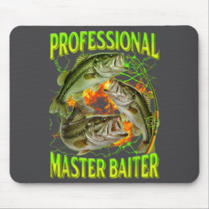 Professional Master Baiter Funny Fishing Meme Boot Mouse Mat