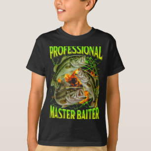 Professional master baiter funny fishing meme T-Shirt