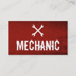 Professional Mechanic Automotive Business cards