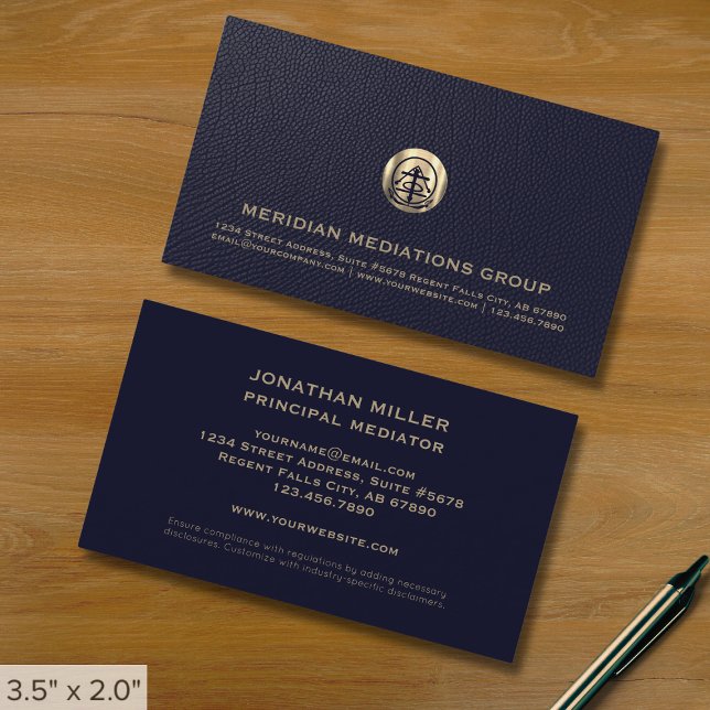 Professional Mediator Business Card (Creator Uploaded)