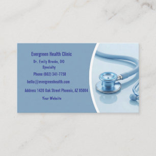 Professional Medical Appointment Card with QR Code