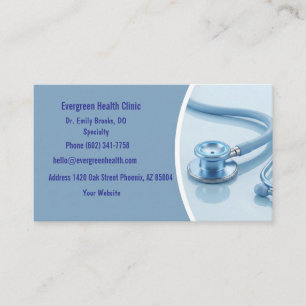 Professional Medical Appointment Card with QR Code
