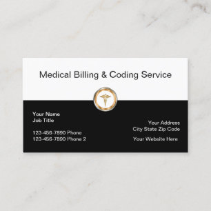 Professional Medical Billing Business Cards