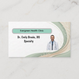 Professional Medical Card with QR Code