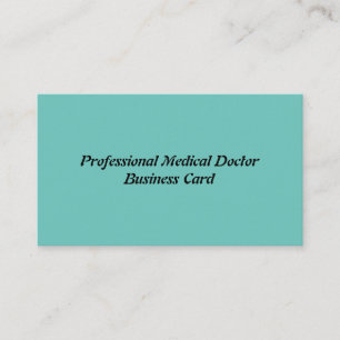 Professional Medical Doctor Business Card