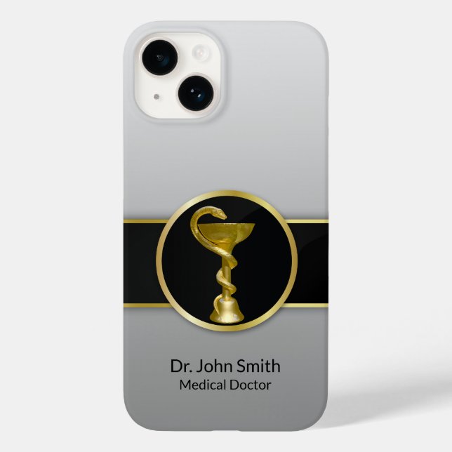 Professional Medical Hygieia Bowl Gold Case-Mate iPhone Case (Back)