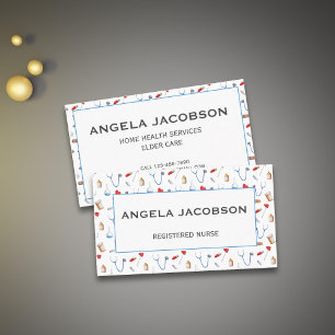 Professional Medical Registered Nurse Business Card