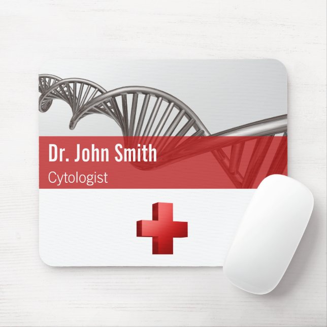 Professional Medical Science DNA Strand Cross Mouse Mat (With Mouse)