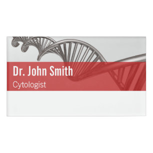 Professional Medical Science DNA Strand Name Tag