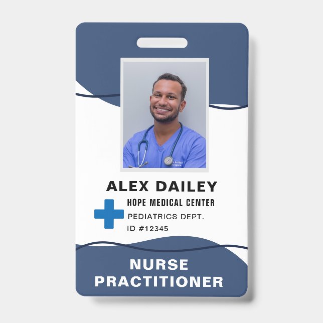Professional Medical Surgical Employee ID Badge (Front)