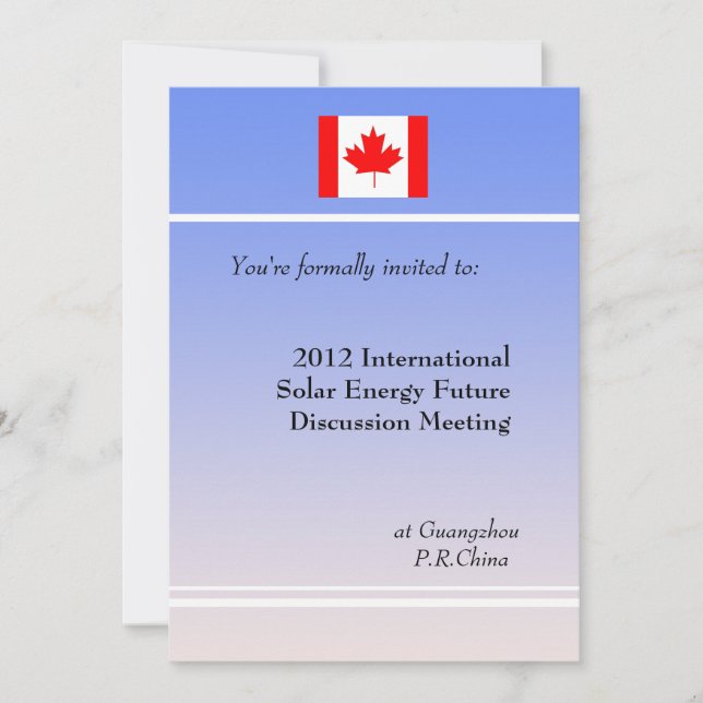 Professional meeting  invitation. invitation (Front)