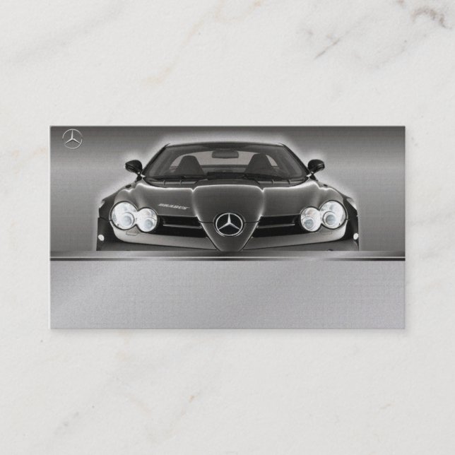 professional mercedes benz car dealer seller card (Front)
