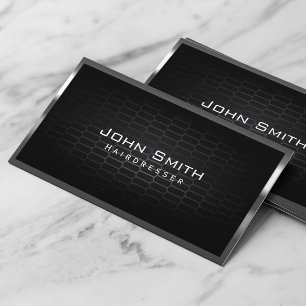 Professional Metal Cells Hairdresser Barber Shop Business Card