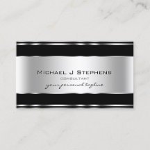 Professional Metal Elegant Modern Silver Black