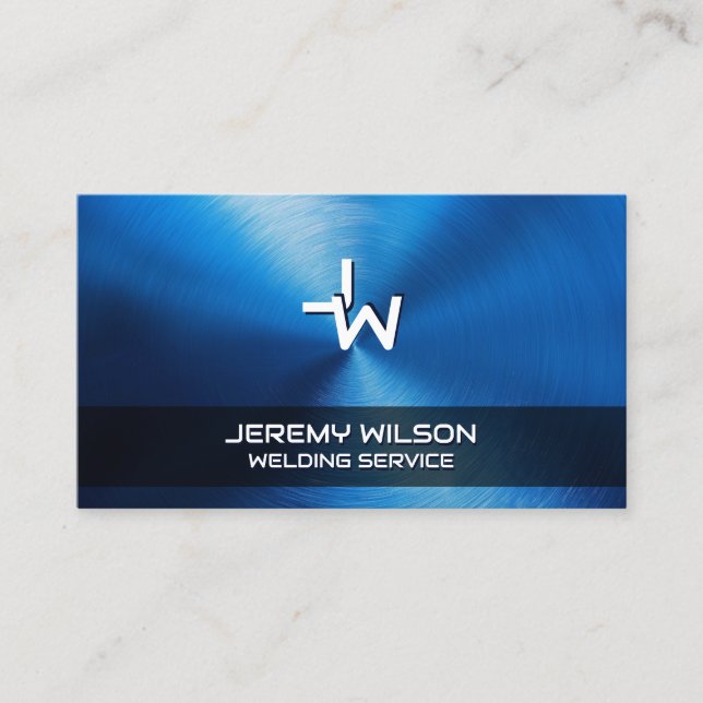 Professional  Metal Welder Construction Handyman Business Card (Front)