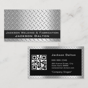 Professional Metal Welding Fabrication Contractor  Business Card