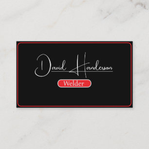 Professional Metal Welding Fabricator Contractor  Business Card
