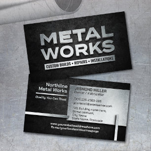 Professional Metal Works  - Metal Fabrication Business Card
