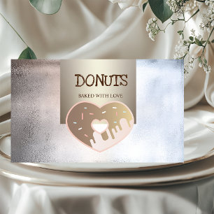 Professional,Mettalic,Doughnuts,Bakery  Business Card