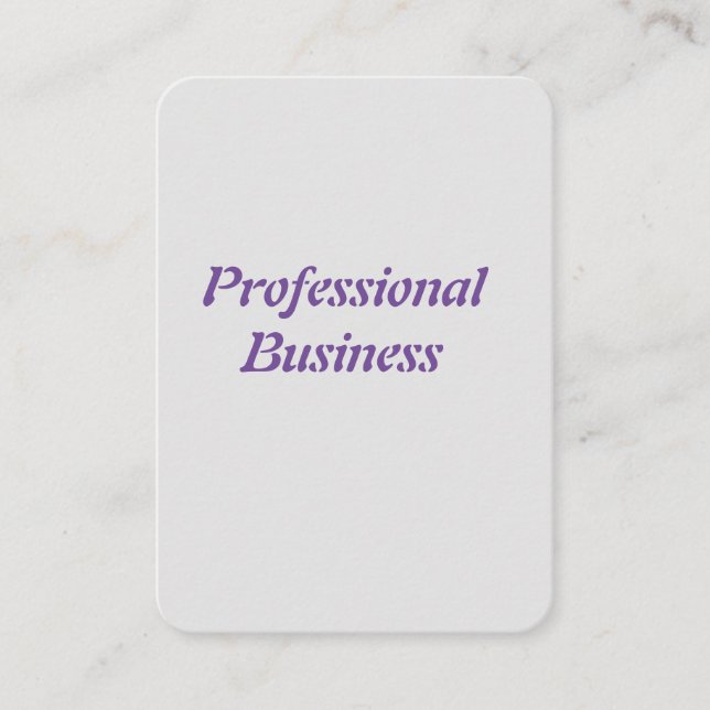 Professional Mighty  3.5"x2.5" Business Card (Front)