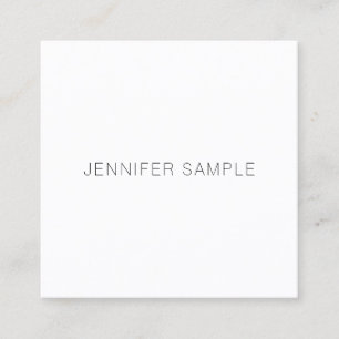 Professional Minimal Modern Luxury Smart Template Square Business Card