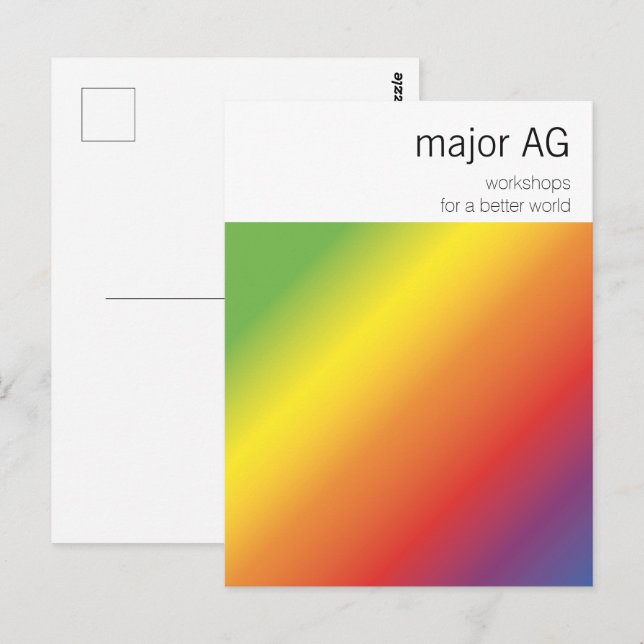 Professional minimal  postcard (Front/Back)