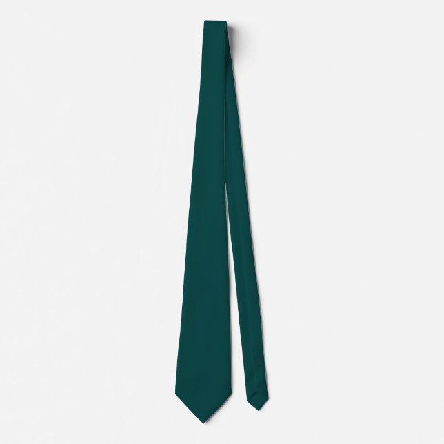 Professional minimal rich black blue solid colour tie (Front)