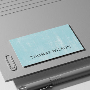 Professional Minimal Texture Blue White Consultant Business Card