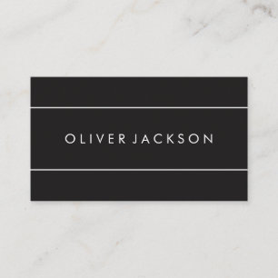 Professional Minimalist Accent Lines Business Card