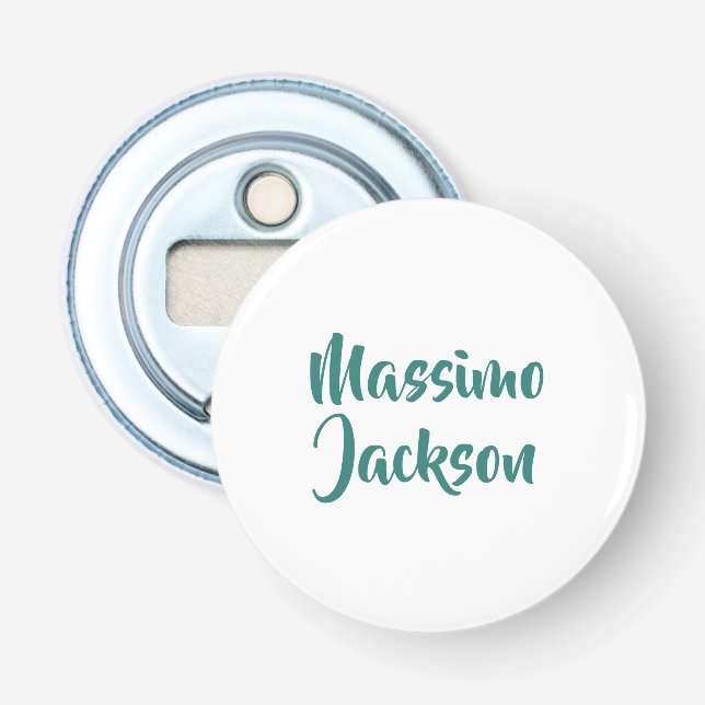 Professional Minimalist Add Name Personalised Bottle Opener (Front)