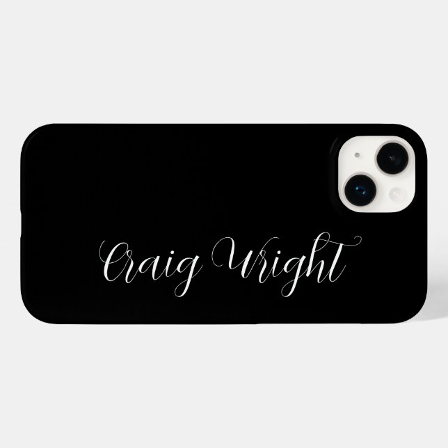 Professional Minimalist Add Name Personalised Case-Mate iPhone Case (Back (Horizontal))
