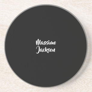 Professional Minimalist Add Name Personalised Coaster