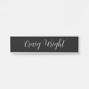 Professional Minimalist Add Name Personalised Door Sign