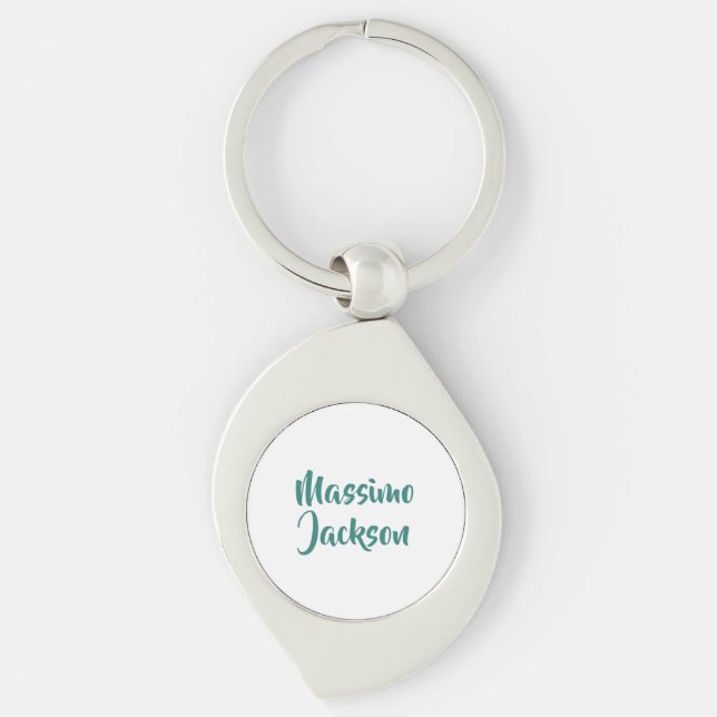 Professional Minimalist Add Name Personalised Key Ring (Front)