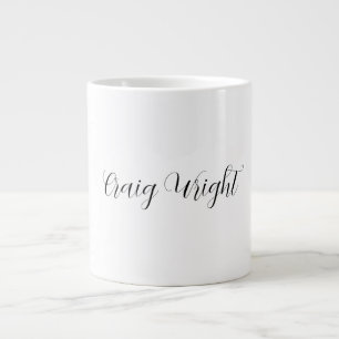 Professional Minimalist Add Name Personalised Large Coffee Mug
