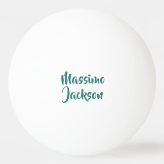 Professional Minimalist Add Name Personalised Ping Pong Ball