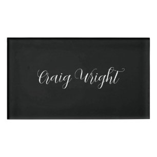 Professional Minimalist Add Name Personalised Tag