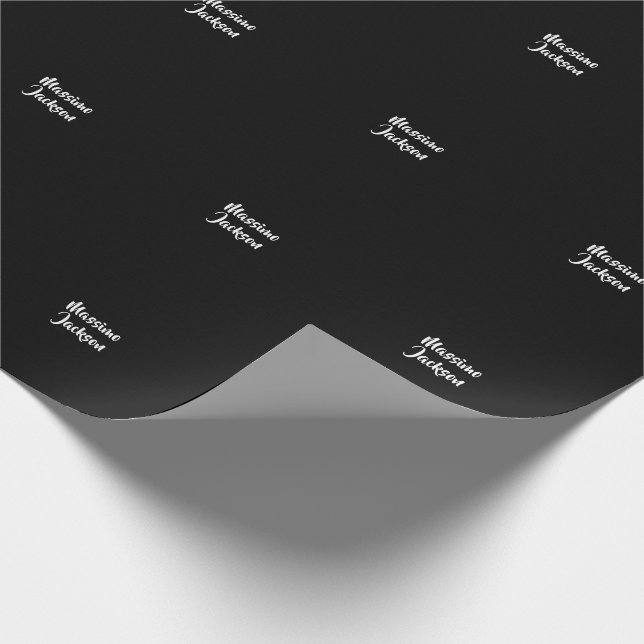 Professional Minimalist Add Name Personalised Wrapping Paper (Corner)