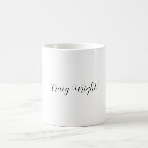 Professional Minimalist Add Name Personalized Coffee Mug