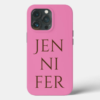 Professional minimalist add your name iPhone 13 pro case