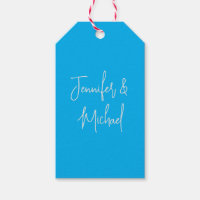 Professional minimalist azure blue calligraphy